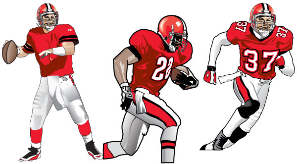 Football Players Vector