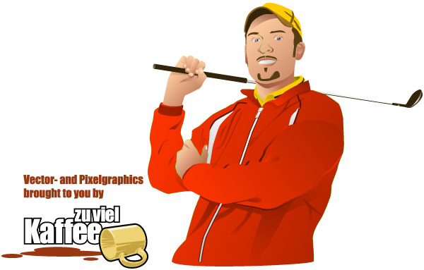 Golf Player Vector