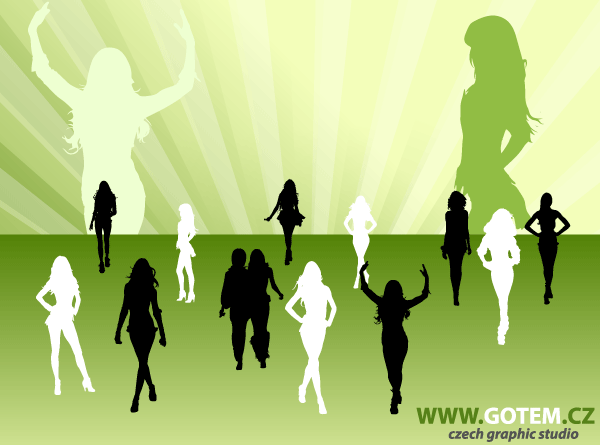 Fashion Woman Silhouettes Fashion Woman Silhouettes