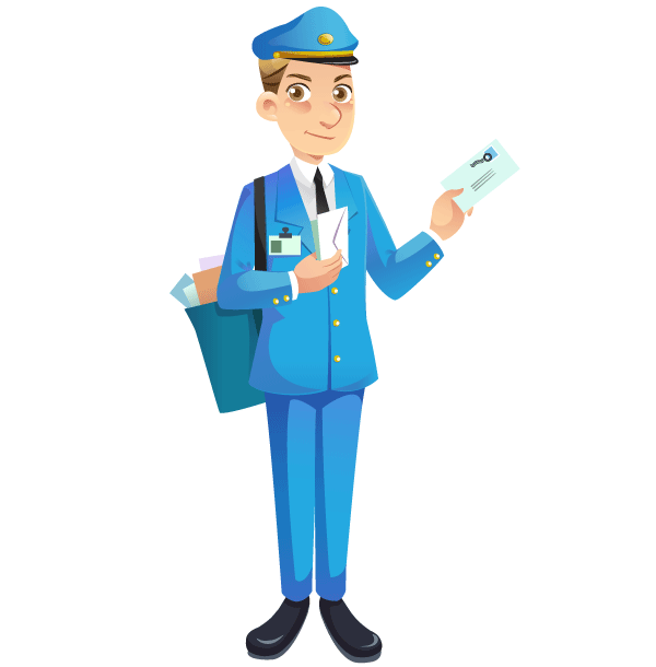 Mailman Free Vector Image