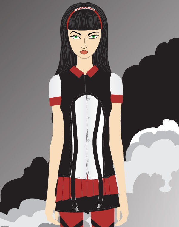 Beautiful Girl Vector Art