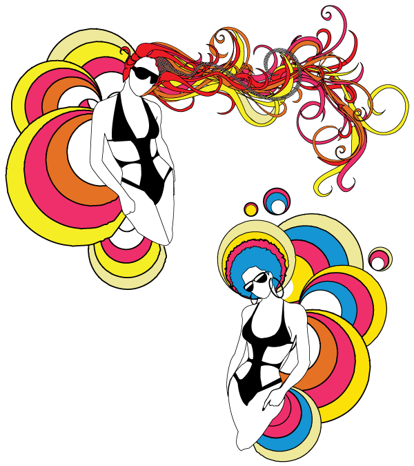 Pop Art Series – Vector Retro Women Pop Art Series – Vector Retro Women
