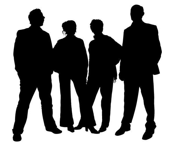 Vector Family People Silhouettes Vector Family People Silhouettes