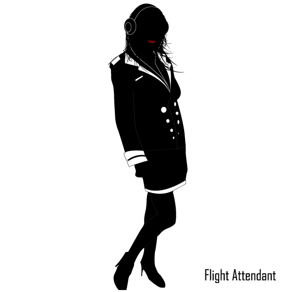 Vector Flight Attendant Image