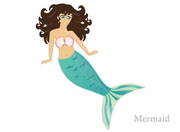 Vector Mermaid Art