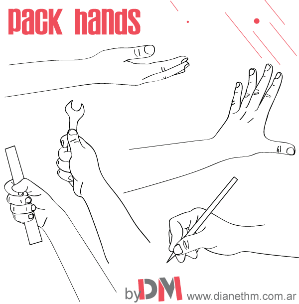 Working Hands Vector Pack Working Hands Vector Pack