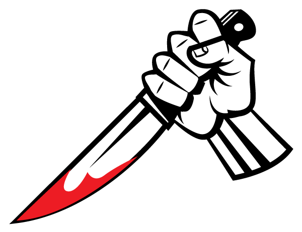 Vector Hand Holding a Bloody Knife Vector Hand Holding a Bloody Knife
