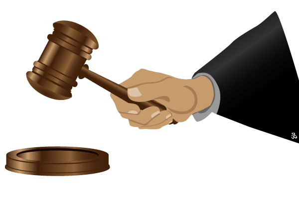 Vector Hand Knocking Gavel Vector Hand Knocking Gavel