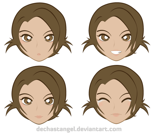 Vector Manga Emoticon