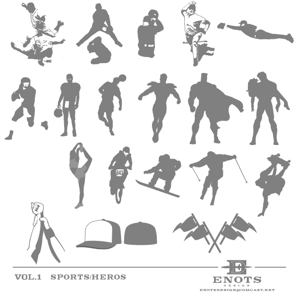 Vector Sports Heroes Image Vector Sports Heroes Image
