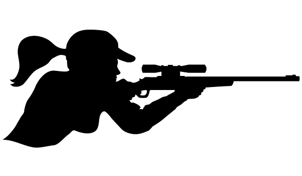 Vector Huntress Silhouette Vector Huntress Silhouette