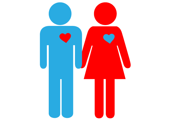 Vector Love Couple Pictogram