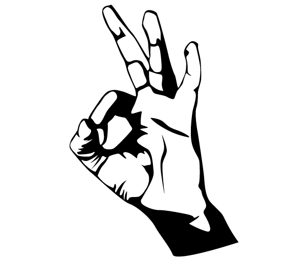 Download Hand Ok Sign Vector Image | Download Free Vector Art ...