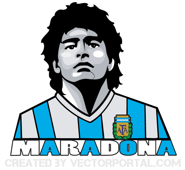 Maradona Vector Image Maradona Vector Image