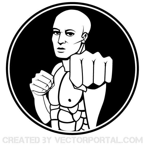 Martial Arts Fighter Vector Clip Art Martial Arts Fighter Vector Clip Art