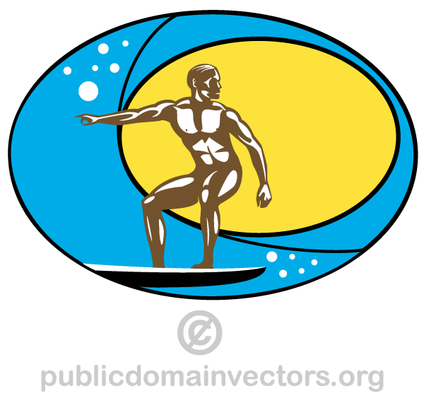 Surfer Vector Image Surfer Vector Image