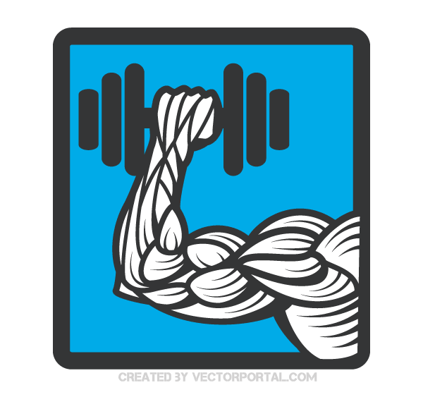 Vector Weightlifting Icon Vector Weightlifting Icon