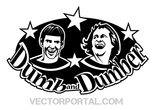 Dumb and Dumber Vector Image Dumb and Dumber Vector Image