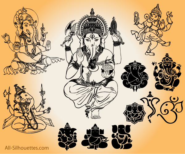 ganesh clip art vector free download - photo #29