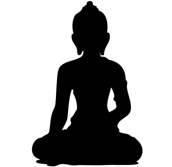 Download Vector Buddha Silhouette | Download Free Vector Art | Free ...