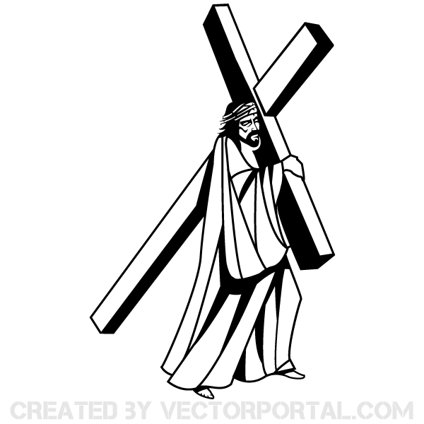 clipart jesus carrying cross - photo #3