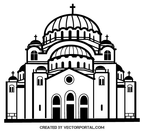 Church Vector Clip Art