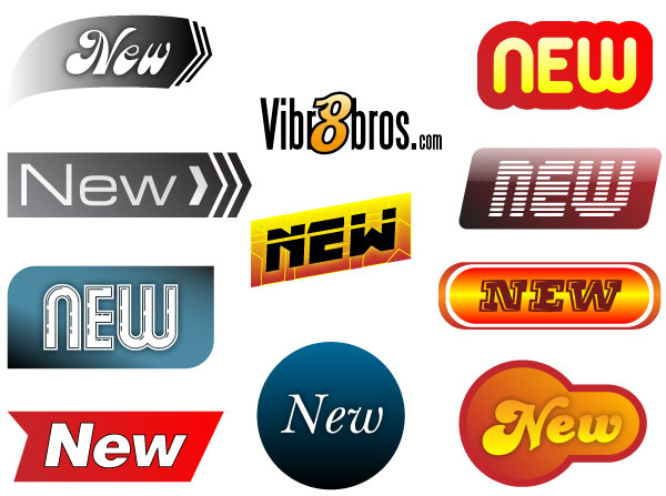 New Badges Vector