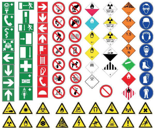 Free Vector Health And Safety Signs Download Free Vector Art Free Vectors