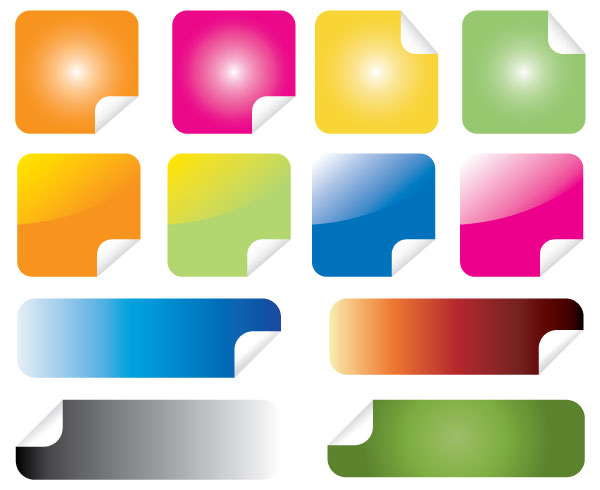 Peeling Sticker Free Vector Peeling Sticker Free Vector