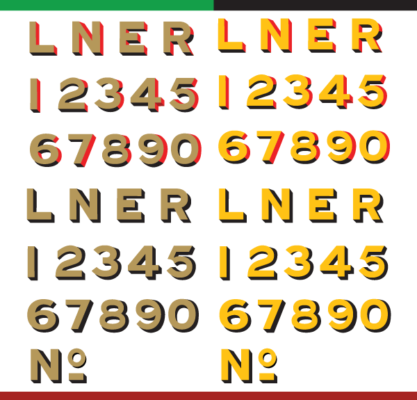 LNER Old Style Typeface Vector LNER Old Style Typeface Vector