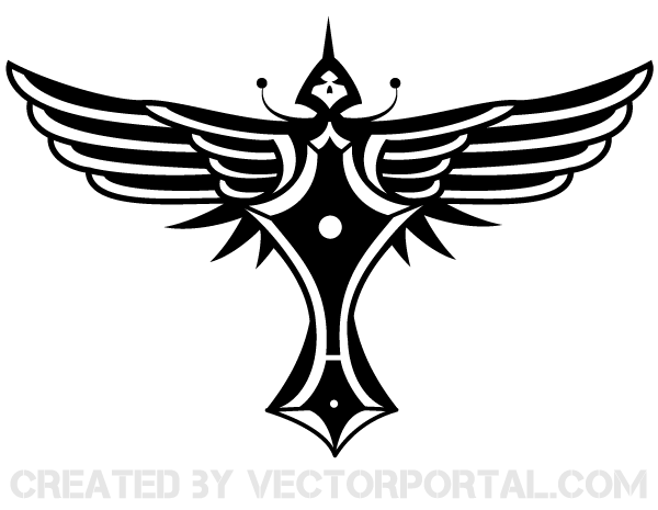 Winged Totem Vector Winged Totem Vector