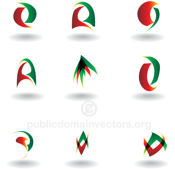 Abstract Logo Design Elements Vector