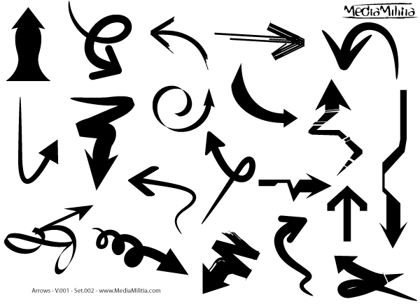 Free Arrows Vector Set 2