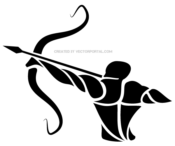 Sagittarius Zodiac Sign Vector