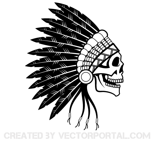 Download Indian Chief Skull Vector | Download Free Vector Art ...