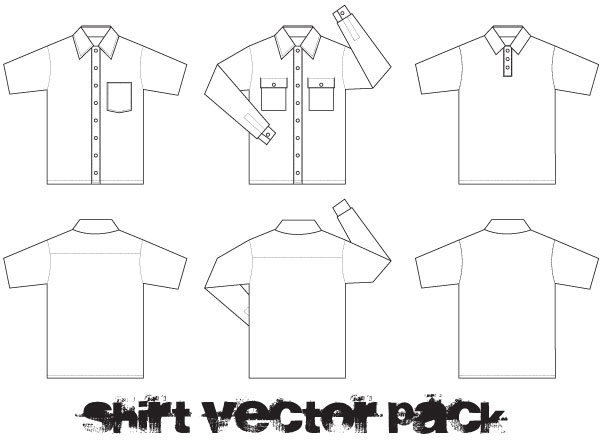 formal shirt vector