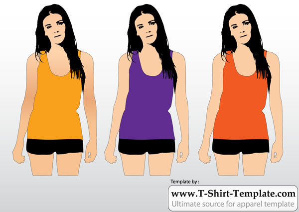 Women Tank Top Template