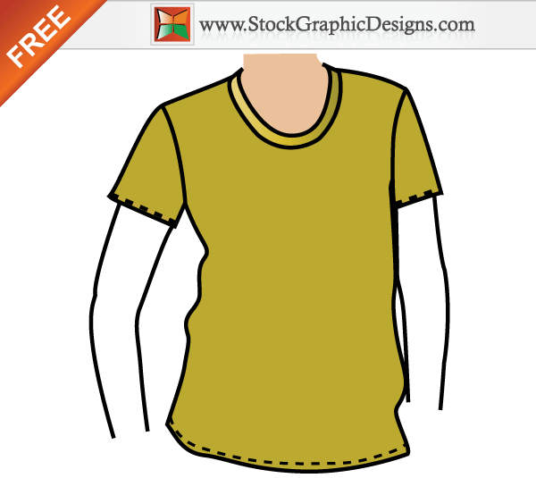 Download Apparel T-shirt Mockup Template Free Vector | Download Free Vector Art | Free-Vectors