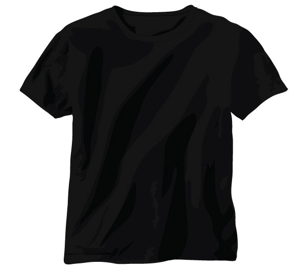 Download Free Vector Black Shirt Template | Download Free Vector Art | Free-Vectors