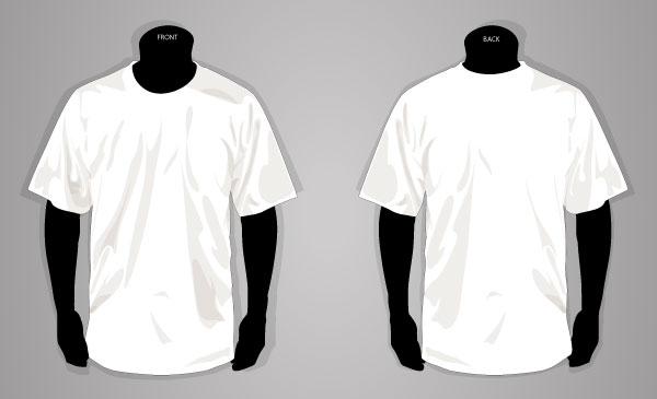 Vector T-shirt Template Front and Back