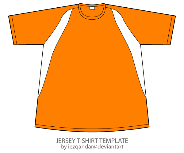 Download Jersey T-shirt Template | Download Free Vector Art | Free ...