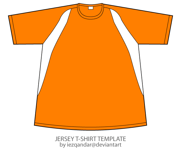 Jersey T-shirt Template