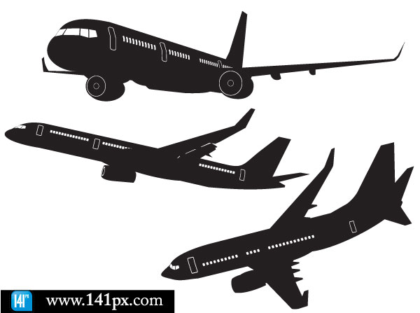 free airplane clipart vector - photo #30