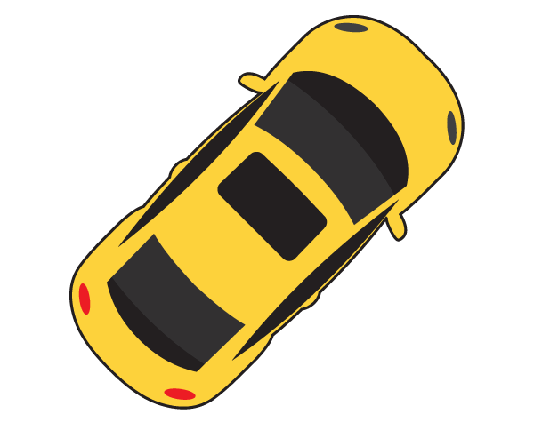 Car Top View Vector Image