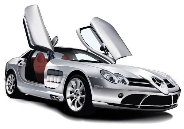 Mercedes Benz SLR McLaren Vector Image