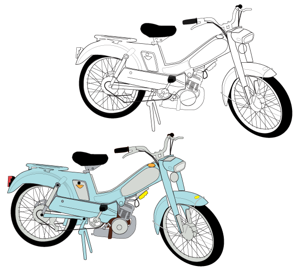 Moped Vector Free Moped Vector Free