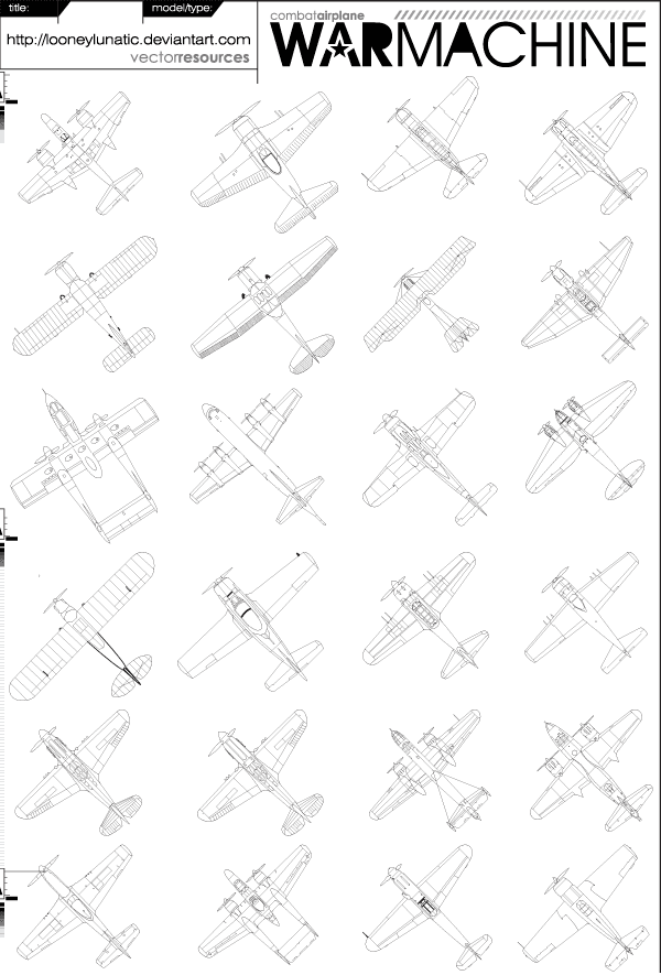 War Machine Vector Graphics Pack 02