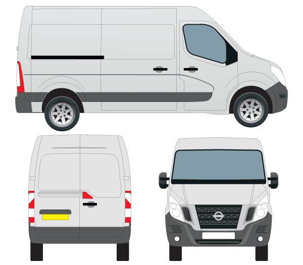 Vector Nissan NV400 Van Outline