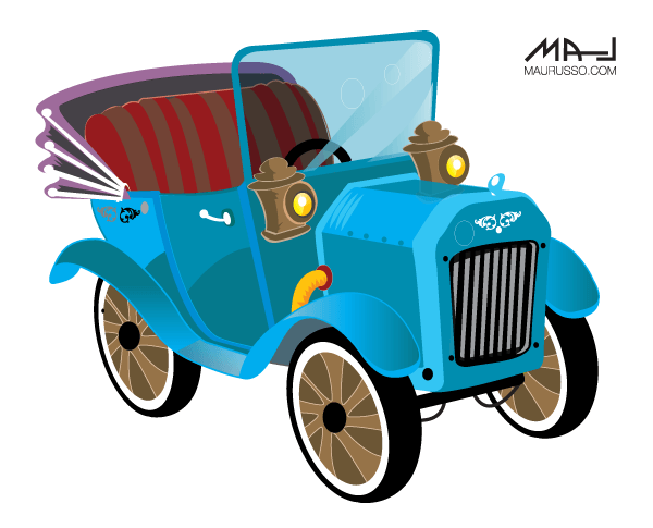 Vector Old Car Image Vector Old Car Image