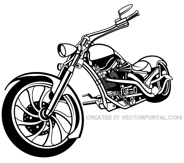 free vector motorcycle clipart - photo #3